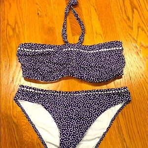Freya navy confetti bikini top and bottom